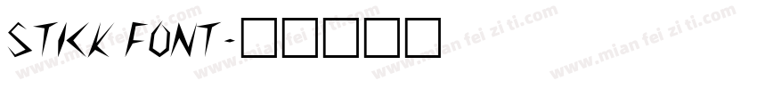 STICK FONT字体转换